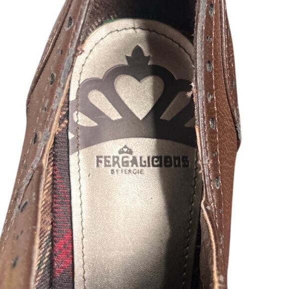 Fergalicious By Fergie Brown Lace-Up Heels Women's Size 10 - Picture 7 of 7